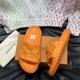 replica WATERFRONT MULE SLIDES IN ORANGE - LVS73 UK
