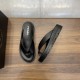 replica RUBBER THONG SANDALS IN BLACK - PDS26 UK