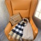 replica SCARF REVERSIBLE CHECK AND MONOGRAM CASHMERE IN ALABASTER UK