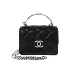 MINI CHAIN SHOULDER BAG IN BLACK UK