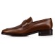 Christian Louboutin Men's Varsimoc Leather Loafers Brown side profile view