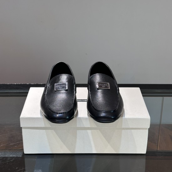 Replica Black Deerskin Moccasins With Metal Logo - Gd216 Uk - 11083 - Buddha Luxury