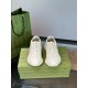 Gucci Ivory Leather Double G Chunky Trainers front view on box