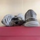 Gucci Ripple Low Top Trainers Black Grey Fabric back heel tab and tread view