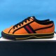 Gucci Off The Grid Orange Low Top Outer Lateral View Outer side view of Gucci Off The Grid Orange Canvas Low Top Trainer