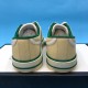 Gucci Off The Grid Canvas Low Top Trainers Beige Heel View in beige and green Rear view of Gucci Off The Grid Canvas Low Top Trainers Beige showing heel seams in beige and green