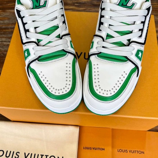 Replica L 8913 LLVS-204 Buddha Luxury Replica L Trainer White Green Low Sneaker – Lvs204 Uk - 8913 - Buddha Luxury