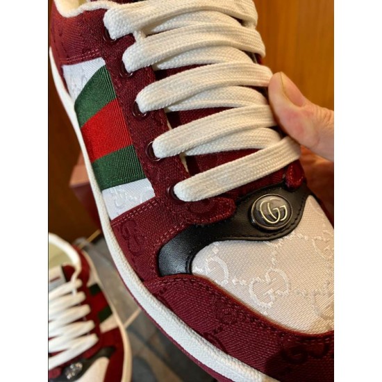 Replica Gucci 8785 GGCC181 Buddha Luxury Replica Gucci Trainers Rosso Ancora Red And White – Gcc181 Uk - 8785 - Buddha Luxury