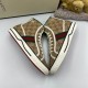 Gucci High Top Tennis 1977 Canvas Trainers Beige Inverted Pair in pink Gucci High Top Tennis 1977 Canvas Trainers Beige inverted pair view in pink