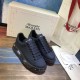 Alexander McQueen Black Transparent Sole Trainers Front Angle Alexander McQueen Black Transparent Sole Lace-Up Trainers angled front view with box