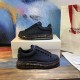Alexander McQueen Black Transparent Sole Trainers Pair Stacked Alexander McQueen Black Transparent Sole Lace-Up Trainers pair arranged on shoe box