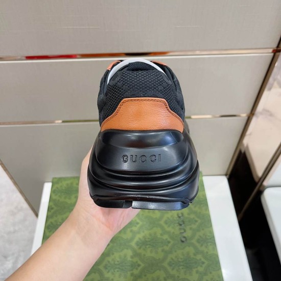 Replica Gucci Trainers Rhyton Black Brown  – Gcc193 Uk - 8856 - Buddha Luxury