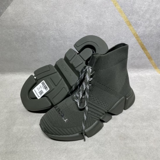 replica BALENCIAGA MEN’S SPEED 2.0 LACE-UP RECYCLED KNIT SNEAKER IN GREEN – BLA034 UK