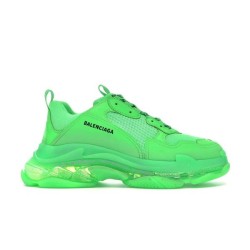 Balenciaga Trainers Triple S Clear Sole In Neon Green – Bla019 Uk
