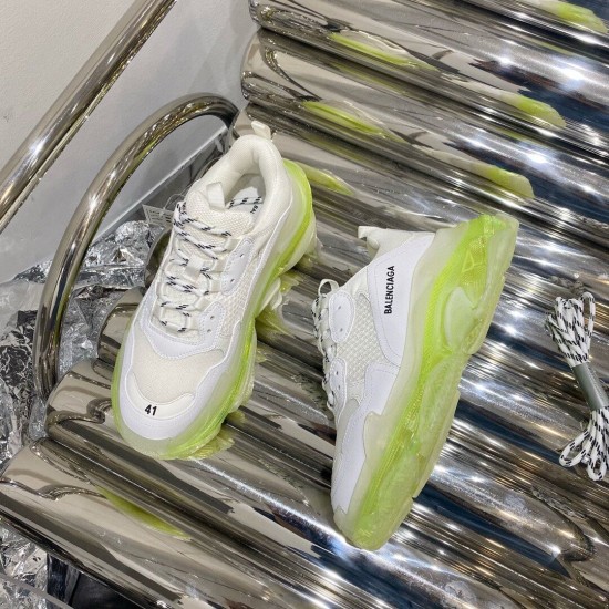 Replica Balenciaga Trainers Triple S White Green Clear Sole – Bla013 Uk - 9225 - Buddha Luxury