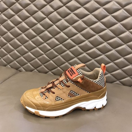 replica BURBERRY ARTHUR SNEAKERS IN BROWN- BBR005 UK