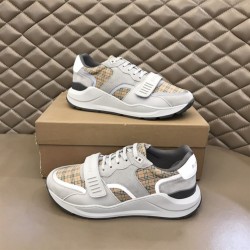 Burberry Check, Suede And Leather Sneakers – Bbr009 Uk Burberry Check, Suede And Leather Sneakers – Bbr009 Uk