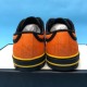 Gucci Off The Grid Orange Low Top Heel Counter View Heel view pair of Gucci Off The Grid Orange Canvas Low Top Trainers