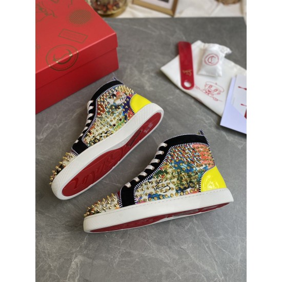 Replica Christian Louboutin 9438 CLCLS014 Buddha Luxury Replica Christian Louboutin Trainers High Top – Cls014 Uk - 9438 - Buddha Luxury