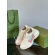 Gucci Ivory Leather Double G Chunky Trainers pair three-quarter view