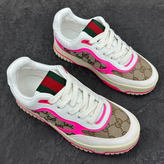 Replica Gucci Trainers Wmns Re-Web  ‘Gg Canvas – Beige Fuchsia’ – Gcc156 Uk - 8682 - Buddha Luxury