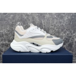 Dior Beige White Mesh Leather Low Top Trainers Dior Beige White Mesh Leather Low Top Trainers