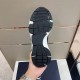 Dior B22 Trainer Rubber Outsole Tread View in blue and green Bottom outsole tread of Dior B22 trainer in black and white rubber in blue and green