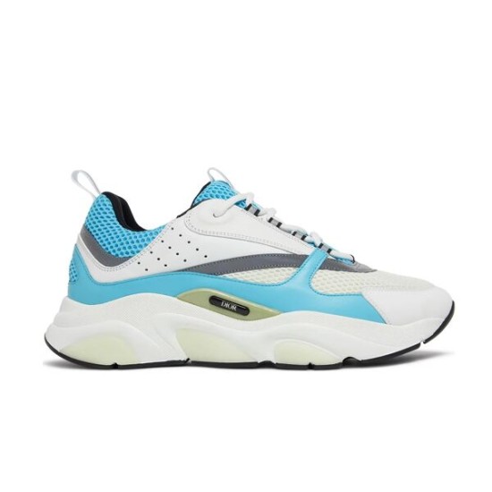 Dior B22 Light Blue And White Chunky Trainers side view