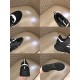 Dior B22 Technical Mesh And Leather Black Trainers Detail Collage Collage view displaying toe cap, heel tab, tread sole, and insole details in black