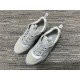Dior B22 Grey Mesh Leather Chunky Low Top Trainers angled top pair view
