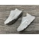Dior B22 Grey Mesh Leather Chunky Low Top Trainers inner and outer side profiles
