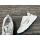 Dior B22 Off-White Trainer Inner Lining Detail in off-white and blue Dior B22 off-white trainer collar and padded lining close-up in off-white and blue