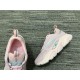 Dior B22 Pink Trainer Collar Detail in pink and white Close-up of Dior B22 Pink Trainer showing padded collar and side panels in pink and white