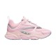 Dior B22 Pink Mesh Leather Low Top Trainer Side View in pink and white Dior B22 Pink Mesh Leather Chunky Low Top Trainer profile view on white background