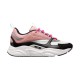 Dior B22 trainer in pink white and black leather on white backdrop