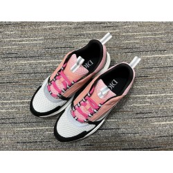 Dior Trainers In Pink White And Black Leather Dior Trainers In Pink White And Black Leather