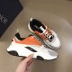 Replica Dior Trainers B22  Black And White Technical Mesh With Orange And White Smooth Calfskin – Do003 Uk - 8738 - Buddha Luxury