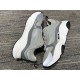 Dior B22 Grey Trainers Lateral Panels in grey and white Side profile of inner and outer panels on Dior B22 grey trainers in grey and white
