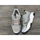 Dior B22 Grey Trainers Perspective View in grey and white Top and side view of Dior B22 grey trainers pair in grey and white