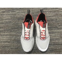 Dior White Grey Red Mesh Leather Chunky Trainers
