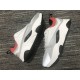 Dior B22 White Grey Red Trainers shown from inner and outer side profiles