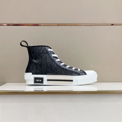 Dior High Top Patterned Black Trainers Dior High Top Patterned Black Trainers