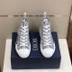 Dior B23 High-Top Trainers Top View in grey Pair of Dior B23 high-top grey trainers top view on box