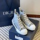 Dior B23 Grey Trainers with Packaging Pair of Dior B23 high-top grey trainers displayed with branded shoebox and bag