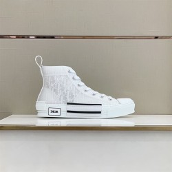 Dior High-Top Oblique White Canvas Trainers Technical Dior High-Top Oblique White Canvas Trainers Technical
