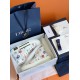 Dior B23 High Top White Printed Oblique Canvas Trainers Box Set Dior B23 High Top White Printed Oblique Canvas Trainers inside packaging box with accessories