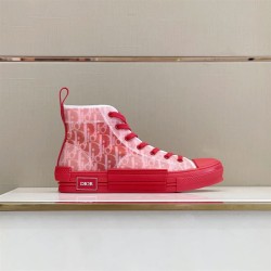 Dior High Top Oblique Red Trainers Dior High Top Oblique Red Trainers