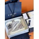 Dior B23 Trainers Packaging View in white and grey Dior B23 trainers presented inside original blue shoe box with accessories in white and grey