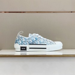 Dior Low Top Oblique Monogram Blue Trainers