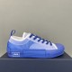 Dior B23 Low-Top Oblique Print Blue Trainer on presentation box